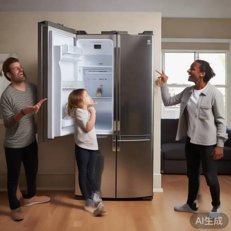 免费大冰箱，一家三口用！
