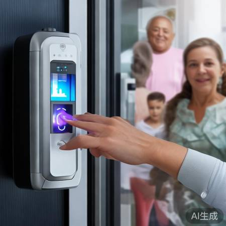 指纹门禁，主客分设，安全便捷。