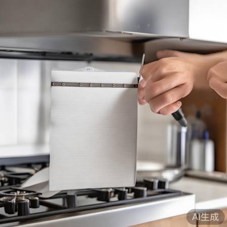 安装新过滤棉，轻拧螺丝