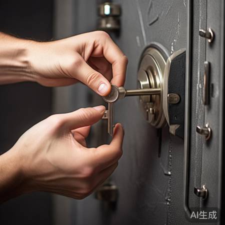 “找钥匙尝试开保险柜”